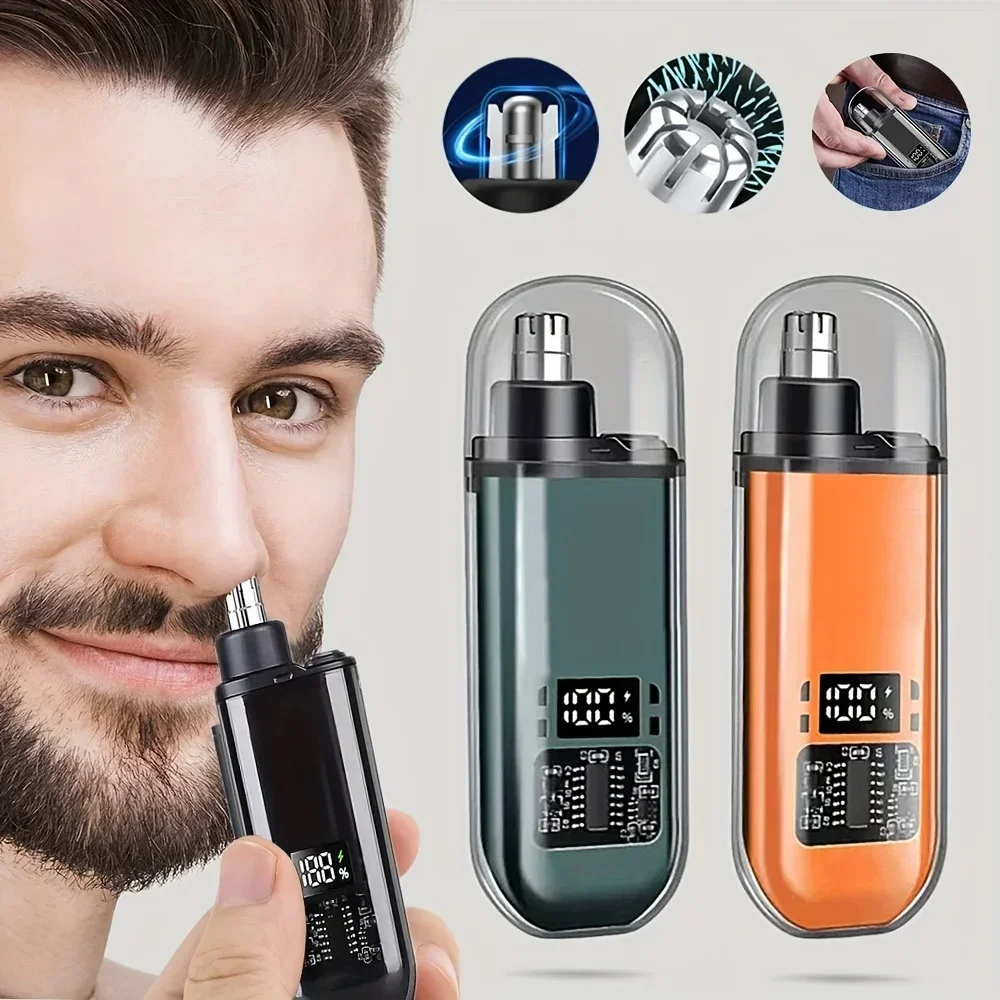 Men'S Grooming Tips - USB-C Wiederaufladbarer Nasen- und Ohrhaarschneider für