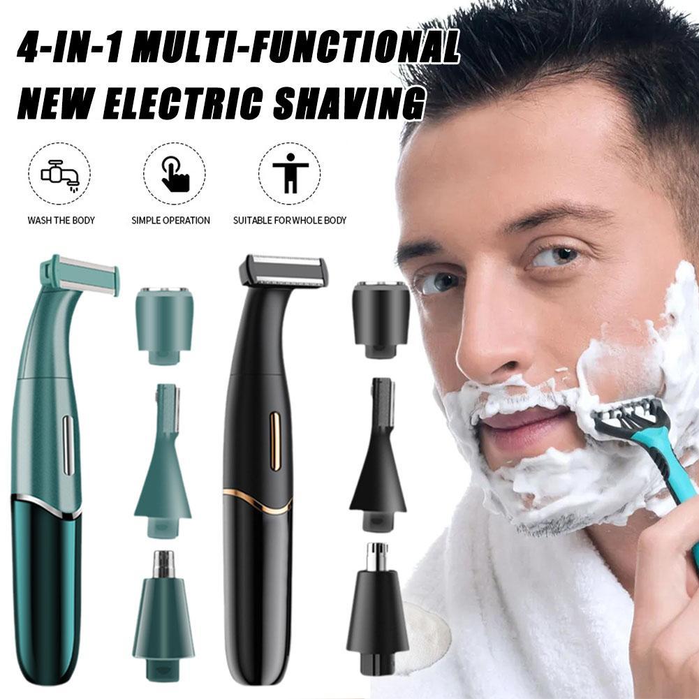 Men'S Grooming Eyebrow Trimming - 3-in-1 Elektrischer Rasierer für Männer, Bartschneider,
