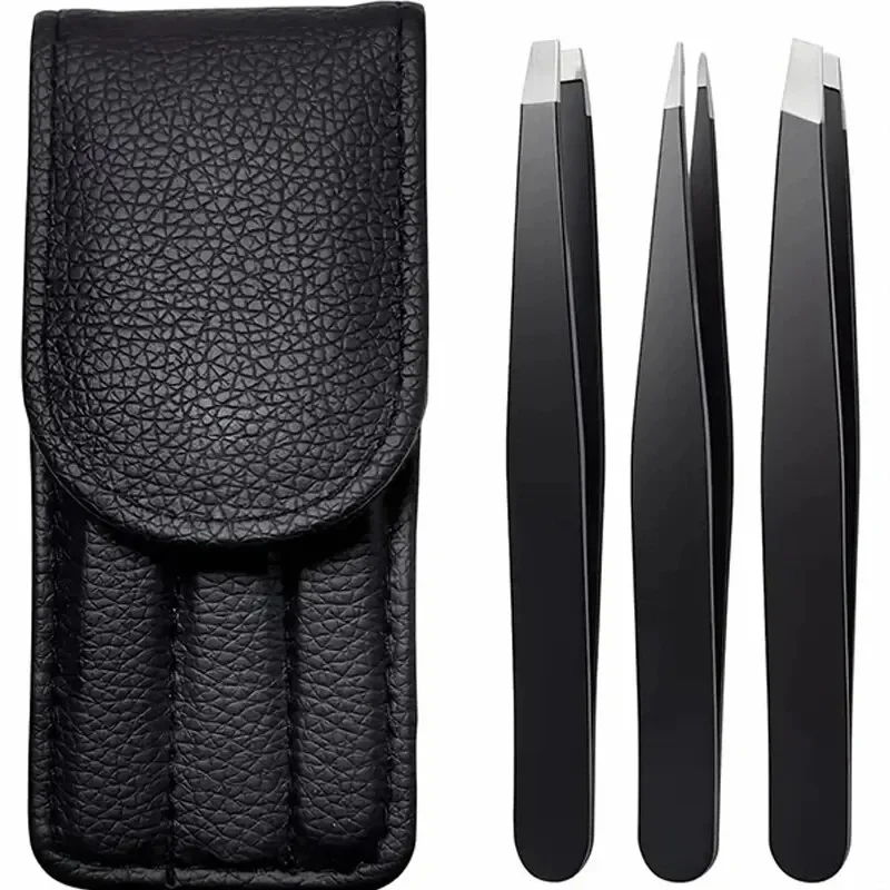 Men'S Grooming Tips - Edelstahl-Pinzetten-Set für Augenbrauen, Präzisions-Schrägspitze für Gesichtshaare