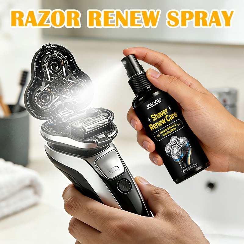 Men'S Grooming Razor - Elektrorasierer-Pflegespray 30ML Schmiermittel Reiniger für Rotationsrasierer